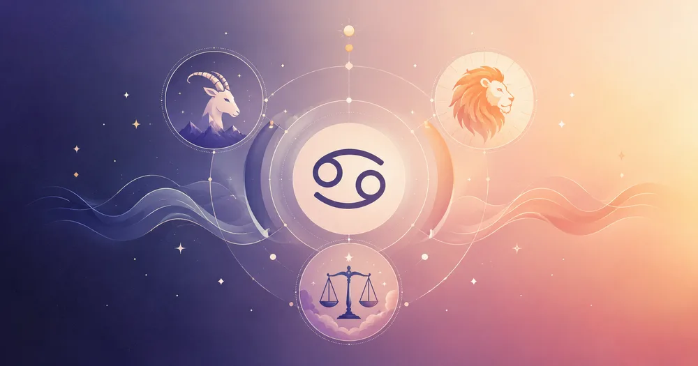 Cancer middle ground zodiac matches Capricorn Leo Libra compatibility