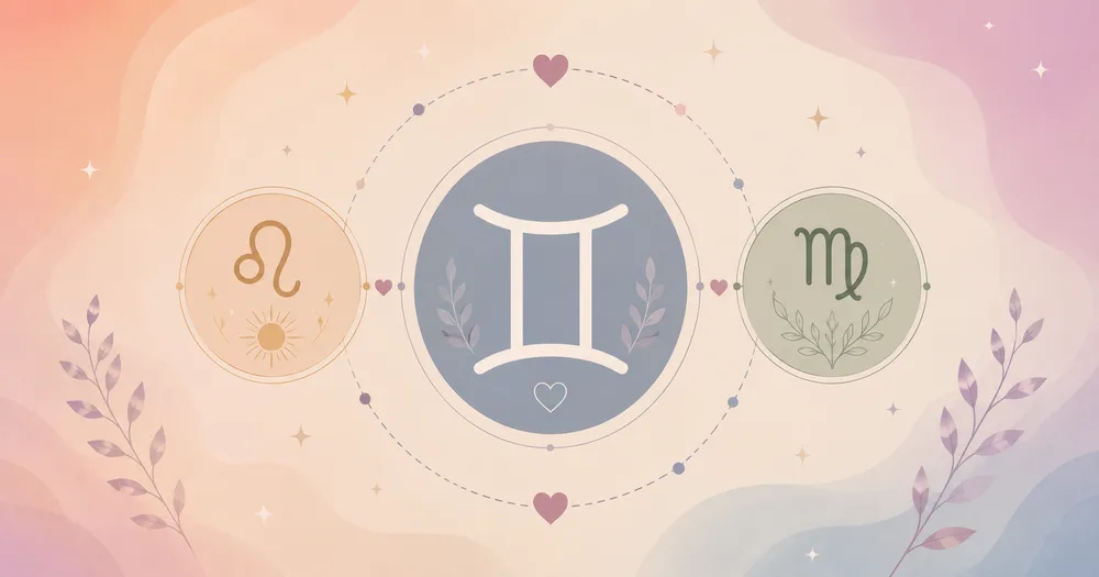 Gemini middle ground zodiac matches Leo Virgo compatibility