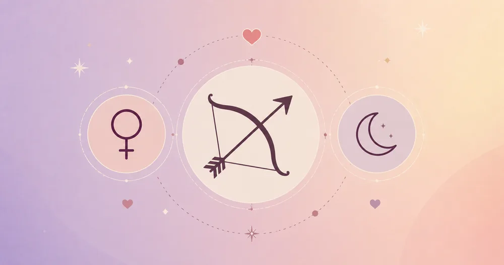 Sagittarius birth chart Venus moon placement love compatibility